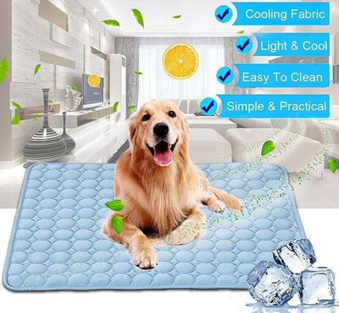 Pet Dog & Cat Ice Silk Cooling Nest Pad