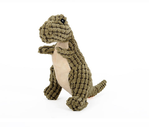 Dinosaur Interactive Plush Dog Toy