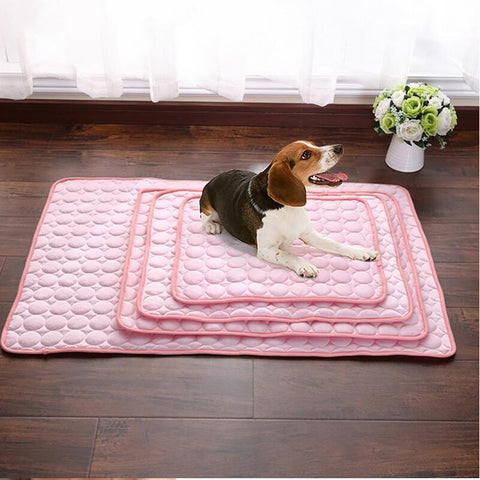 Pet Dog & Cat Ice Silk Cooling Nest Pad