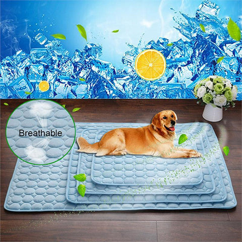 Pet Dog & Cat Ice Silk Cooling Nest Pad