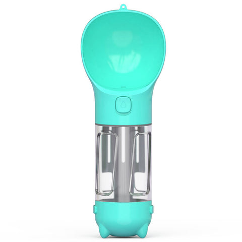 Portable 3-in-1 Pet Water Bottle with Feeder Bowl & Garbage Bag