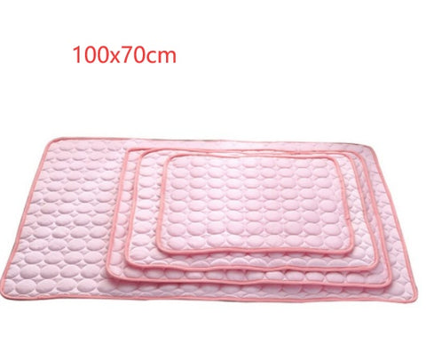 Pet Dog & Cat Ice Silk Cooling Nest Pad