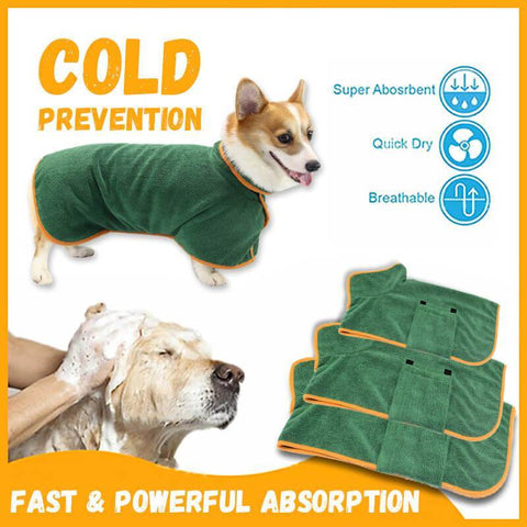 Absorbent Pet Bathrobe