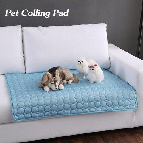 Pet Dog & Cat Ice Silk Cooling Nest Pad