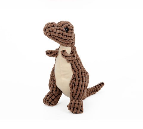 Dinosaur Interactive Plush Dog Toy