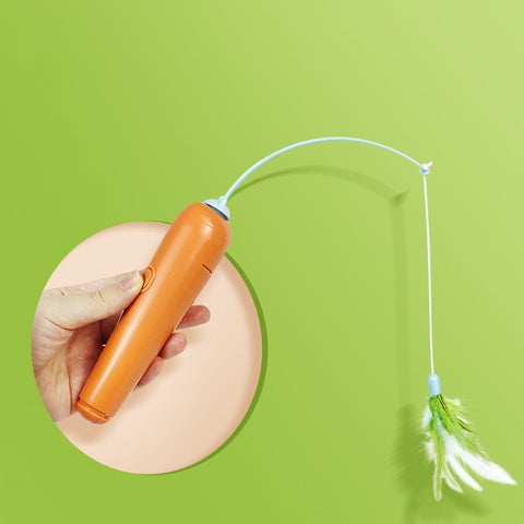 2 In 1 Pet Cat Toy with Feather