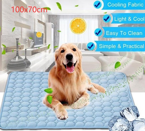 Pet Dog & Cat Ice Silk Cooling Nest Pad