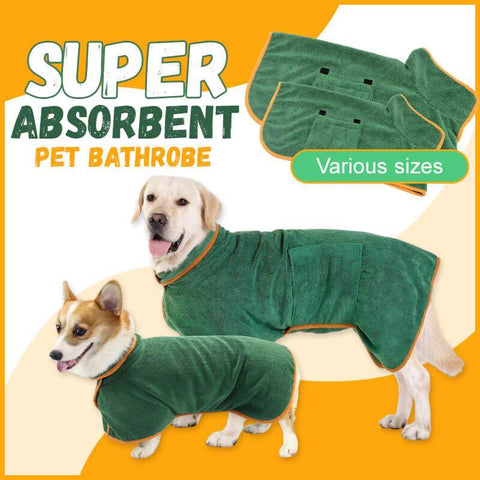 Absorbent Pet Bathrobe