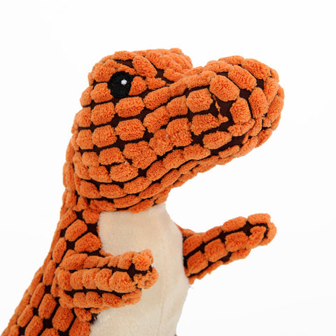Dinosaur Interactive Plush Dog Toy