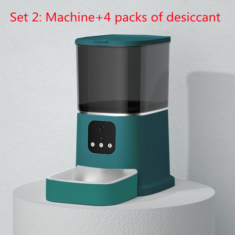 Smart WiFi Pet Automatic Feeder with Voice Recorder, APP Control & Timer