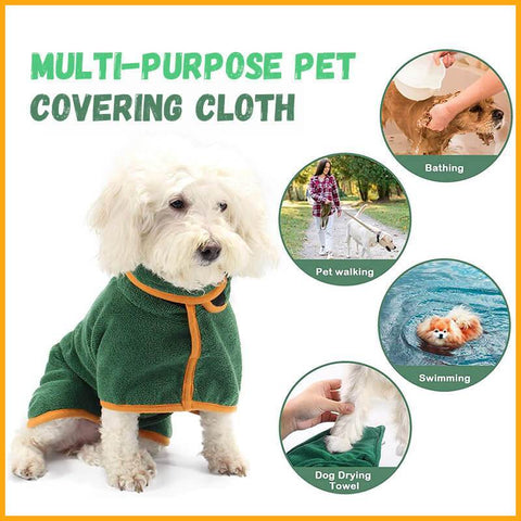 Absorbent Pet Bathrobe