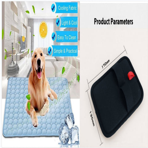 Pet Dog & Cat Ice Silk Cooling Nest Pad