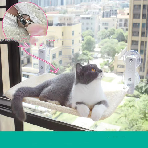 Cat Suction Cup Window Glass Hammock