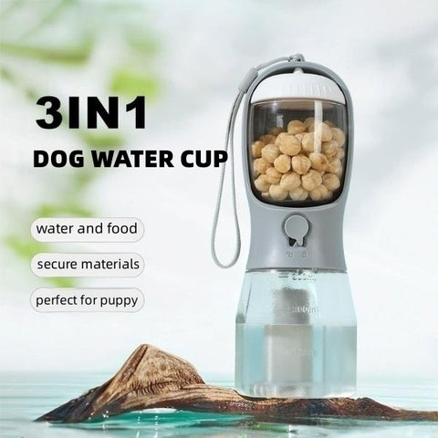 3-in-1 Portable Dog Water Bottle