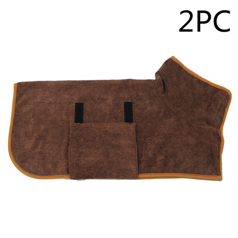 Absorbent Pet Bathrobe