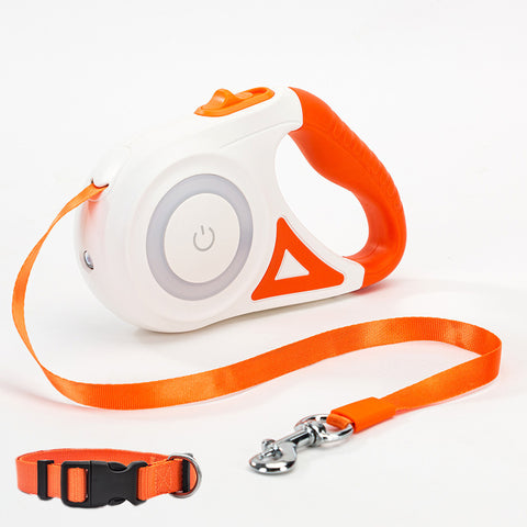 Retractable Dog Leash & Collar Set